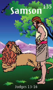 Samson Bible Card