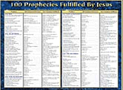 98288X: 100 Prophecies Fulfilled by Jesus--Laminated Wall Chart